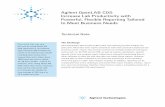 Agilent OpenLAB CDS: Increase Lab Productivity with ... · PDF fileIncrease Lab Productivity with Powerful, Flexible Reporting Tailored ... dramatically reduce the waste and cost ...