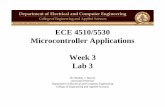 ECE 4510/5530 Microcontroller Applications Week 3 Lab 3bazuinb/ECE4510/Week3_1.pdf · ECE 4510/5530 Microcontroller Applications Week 3 ... – Activated by: ... – Microprocessors