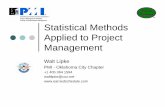 Statistical Methods Applied to Project Management Methods Applied to Project... · Statistical Methods Applied to Project Management ... (ln period index(i) – ln cum index) ...