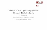 Networks and Operang Systems Chapter 13:  · PDF file · 2014-06-24Networks and Operang Systems Chapter 13: ... • Disadvantages: ... scheduling algorithm can