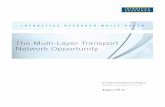 White Paper: The Multi-Layer Transport Network Opportunity · PDF fileThe Multi-Layer Transport Network Opportunity An Infonetics Research Report Written by Andrew Schmitt August 2013.