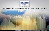 National Business Ethics Survey · PDF fileNational Business Ethics Survey ... ethical behavior in corporations. Findings represent the views of the American workforce in the private