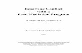 Resolving Conflict with a Peer Mediation Program · PDF fileResolving Conflict with a Peer Mediation Program ... Resolving Conflict with a Peer Mediation ... Peer mediation helps students