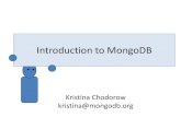 Introduction to MongoDB - O'Reilly Mediaassets.en.oreilly.com/1/event/45/Introduction to MongoDB... · $ mongo MongoDB shell version 1.5.5 url: test connecting to: test type "help"