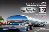 DEF Diesel Exhaust Fluid Flowmeter Systems - Liquid … Applications.pdf · DEF Diesel Exhaust Fluid Flowmeter Systems ... • M-7 Class 18 Positive ... • SP714-S2I Transmitter
