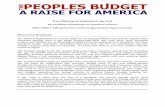 The People's Budget Budget The People FY16 Peoples Budget1.pdf · 8.4 million good paying jobs by 2018 $1.9 trillion investment in America’s future $820 billion infrastructure and