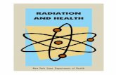 Radiation and Health - New York State Department of … Radiation and radioactive materials are part of our environment. The radiation in the environment comes from both cosmic radiation