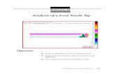 Analysis of a Fuel Nozzle Tip - KIT - · PDF fileStill Air will reside set the Geometry form Action, ... Surfaces 5 and 6> Apply Geometry ... Exercise 12 Analysis of a Fuel Nozzle