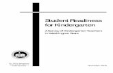 A Survey of Kindergarten Teachers in Washington State · PDF fileA Survey of Kindergarten Teachers in Washington State Prepared by ... survey originated from the following federal