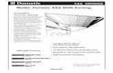 Model: Dometic A&E 8500 Awning - Delivered Fast Manual .pdf · Model: Dometic A&E 8500 Awning BURGUNDY ROSE ... be alert to the potential for ... MACH. SCREW LOCK WASHER ARM DO NOT
