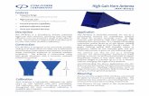 High-Gain Horn Antenna - Com-Power · PDF fileDescription The AH-8055 is a broadband, linearly polarized High-Gain Horn Antenna, operating with very high efficiency over the frequency
