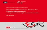 The 2014 EP Elections: A Victory for European Democracy? Discussion Paper Series... · The 2014 EP Elections: A Victory for European Democracy? A Report on the LEQS Annual Event 2014