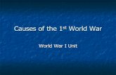 Causes of the 1 World War - Pottsgrove School District 2 PP… · Causes of the First World War ! Imperialism ! Spheres of Influence ! Berlin Conference and the “Scramble for Africa”