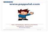 SSC GENERAL INTELLIGENCE SAMPLE PAPER 2 - … GENERAL INTELLIGENCE SAMPLE PAPER 2 SSC Sample Papers  Page 2 of 5 ...