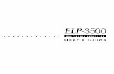 Important Information About Your ELP-3500 · PDF fileImportant Information About Your ELP-3500 Please read the following important information about your ELP-3500 projector. Important