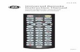 Universal Remote Instruction Manual - The Home Depot · PDF fileUniversal Remote Instruction Manual Control Remoto Universal Manual de Instrucciones 24116 input 5007. 2 ... control