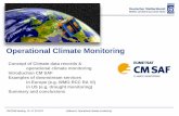 Operational Climate Monitoring - World … / in-situ data fusion Land Surface Temperature -CM (WMO) of imager data AVHRR FCDR LWP and Rain Water Path Land sfc albedo Multiplatform