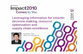 2 Ann Thye Leveraging information for smarter decision ... · PDF fileLeveraging information for smarter decision-making resourcemaking, ... schedule, assign, train ... – LogicNet