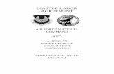 MASTER LABOR AGREEMENT - afge.org · PDF file5.3 Nonformal Investigatory Interviews and 15 Representational Rights 5.4 Notices of Proposed Actions and Notices of 16 ... Master Labor