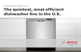 Bosch Dishwasher Model Lineup The quietest, most · PDF fileBosch takes pride in our ability to overcome technological obstacles. We face these daunting challenges so we can produce