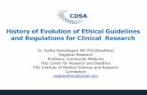 History of Evolution of Ethical Guidelines and Regulations ...cdsaindia.in/sites/default/files/01_History_SR.pdf · History of Evolution of Ethical Guidelines and Regulations for