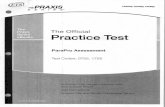 The Official Practice Test - St. · PDF fileThe Official Practice Test ParaPro Assessment ... you may use blank spaces in the test book for scratch paper. ... Answer Sheet C PAGE 1