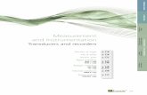 Measurement and Instrumentation - DAFNIAdafnia.com/products/data_center_solutions/enerdis/Transducers... · Measurement and Instrumentation Transducers and recorders p. 218 p. 220