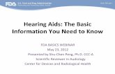 Hearing Aids: The Basic Information You Need to Know Aids: The Basic Information You Need to Know ... 20‐40 dB HL: Mild 40‐70 ... exam, including hearing evaluation ...