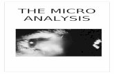 THE MICRO ANALYSIS - WordPress.com must choose to write about one or two of the micro features: cinematography. mise-en scene, sound, editing. Introduction Your introduction should