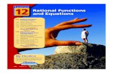 Rational Functions and Equations - wboro. · PDF filefunctions and simplify rational expressions. ... Use with Lesson 12-1 ... 852 Chapter 12 Rational Functions and Equations