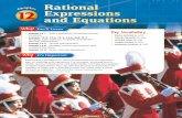 Chapter 12: Rational Expressions and · PDF fileRational Expressions and Equations • inverse variation (p. 642) • rational expression (p. 648) ... • Lesson 12-9 Solve rational