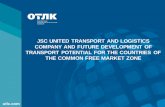 JSC UNITED TRANSPORT AND LOGISTICS COMPANY AND · PDF fileJSC UNITED TRANSPORT AND LOGISTICS COMPANY AND FUTURE DEVELOPMENT OF ... the actual volumes of cargo container ... +7 (7172)