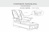 OWNER MANUAL - Meridian Spa Pedicure Chairs - · PDF file · 2017-05-04OWNER MANUAL Chair 9600 FOOT-SPA Chair 9700 ... Remote Control with Stand 4. Seat Cushion 5. Wooden Tub Frame