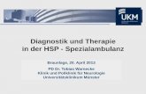 Diagnostik und Therapie in der HSP -  · PDF fileSpastic Paraplegia Rating Scale (SPRS)