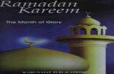 Ramadan Kareem (The Month of Glory) - Shia Multimedia Karee… · the Month of Glory ... ("Regulations" taken from tho book The Fasting in Islam' by ... same time, complete control