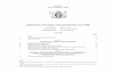 Diplomatic Privileges and Immunities Act 1968 - · PDF fileDiplomatic privileges and immunities 3 Interpretation ... the provisions of Articles 1, 22 to 24, ... Part 1 s 3 Diplomatic