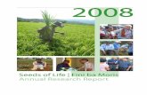 Annual Research Report - Seeds of Lifeseedsoflifetimor.org/PDF/Seeds of Life Annual Research Report 2008.pdf · Farmer preferences for replanting maize varieties after OFDT, ... Wheat