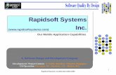Rapidsoft Systems Inc. · PDF fileRapidsoft Systems Confidential ©2004-2005 4 Our Core Competencies Core Technology Expertise Mobile Applications and Systems Development IP Networking