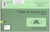 SUSPENDED AND DISSOLVED SOLIDS EFFECTS ON FRESHWATER · PDF filesuspended and dissolved solids effects on freshwater biota ... suspended and dissolved solids effects ... section v