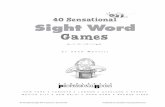 40 Sensational Sight Word Games - K - Wikispacesword+games.pdf40 Sensational Sight Word Games {