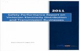 Safety Performance Report on Victorian Electricity ... · PDF fileVictorian Electricity Distribution and Transmission Businesses ... B Victorian Electricity Distribution Networks 52