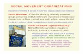 Social Movement Organizations - College of Liberal Artsusers.soc.umn.edu/~knoke/pages/Social_Movement_Organizations.pdf · Social movements & social movement organizations are ...