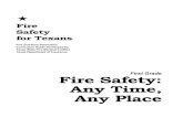 Fire Safety: Any Time, Any Place - Texas Department of ... · PDF fileFire Safety for Texans. The complete series from the State Fire Marshal’s Office . Kindergarten . Fire Safe