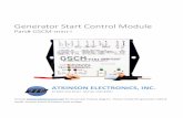 Generator Start Control Module - Atkinson  · PDF fileGenerator Start Control Module ... 8 Manual Off Auto Switch Options ... 12V system 11.5V 13.8V Standard 24V