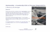 Hostmanship - A Leadeship Ethic of Personal …edbrenegar.typepad.com/HostmanshipReview.pdfHostmanship – A Leadership ... experience, word-of-mouth marketing or leadership, ... Dialogue,