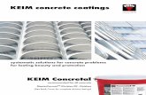 KEIM concrete coatings - keim-usa.com solutions for concrete problems for lasting beauty and protection KEIM concrete coatings KEIM Concretal recommended for all concrete MasterFormatTM