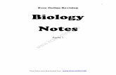 Kcse Online Revision Biology · PDF file · 2016-06-29Kcse Online Revision Biology NotesNotes ... Genetics- This sub-branch of biology deals with the study of inheritance and variation.
