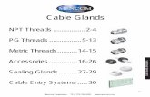 Cable Glands · PDF fileV-2 Cable Glands & Adapters Mencom Corporation TEL: 770-534-4585   Mencom Cable Glands are easy to use and provide a