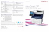 Specifications of ApeosPort-V C3320 - Fuji Xerox · PDF fileB / W : 35 ppm Colour : 35 ppm Copy Print B / W : 40 ppm Colour : 20 ppm Scan Max size : A4, Super G3 Fax User-friendly