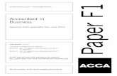 Accountant in Business - ACCA-F1... · PDF fileSection A – ALL 46 questions are compulsory and MUST be attempted Section B – ALL SIX questions are compulsory and MUST ... Accountant